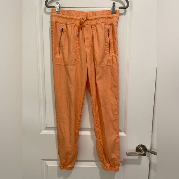 Athleta Cabo Linen Joggers Sz 2 - Picture 3 of 7